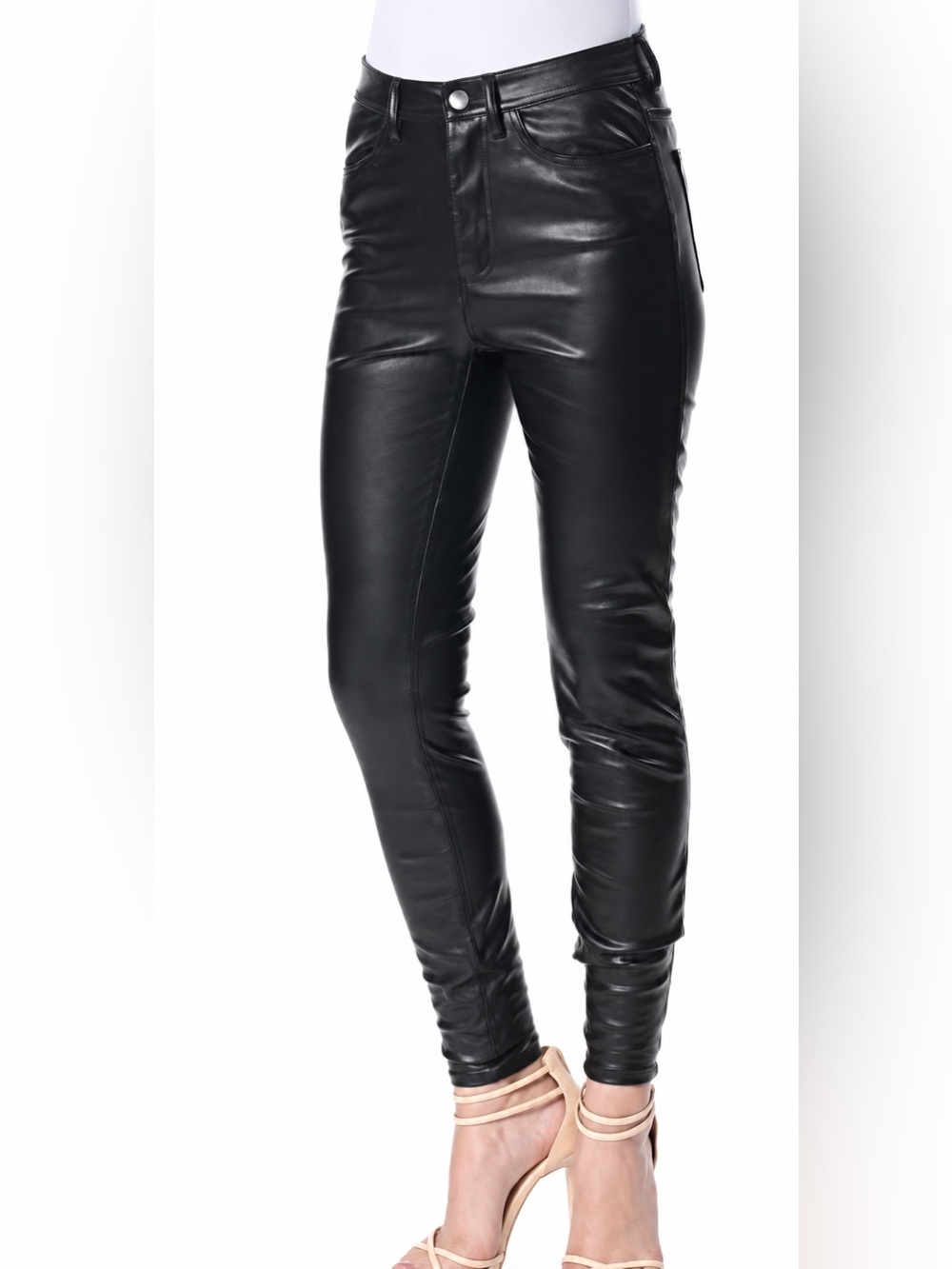 Free People NWT faux leather skinny pants, size 30